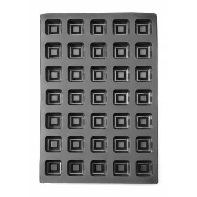 Silikonová forma SQUARE, HENDI, 570x375x(H)25mm, Čtvercový | 677261